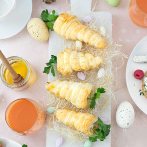 Blätterteig-Karotten zum Osterbrunch