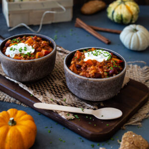 Kürbis-Chili sin Carne