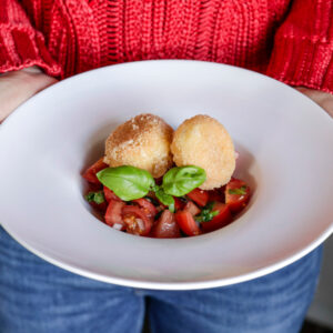 Frittierte Mozzarellakugeln