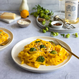 Safran-Kürbis-Pasta